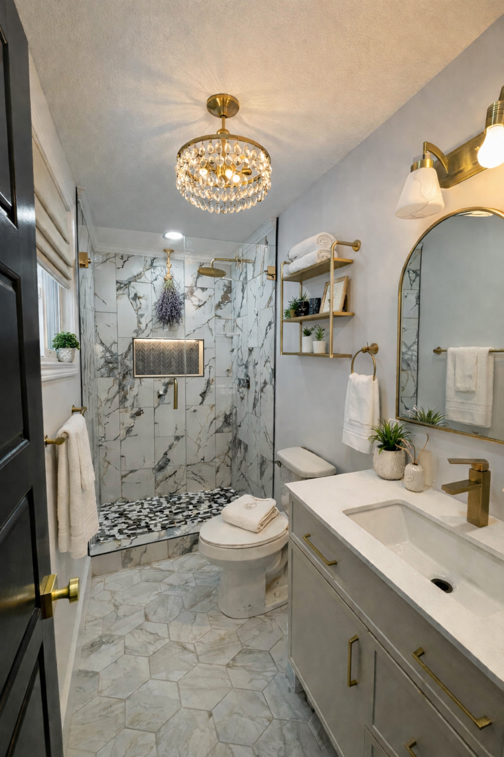Master bathroom remodel by Uprise Remodeling