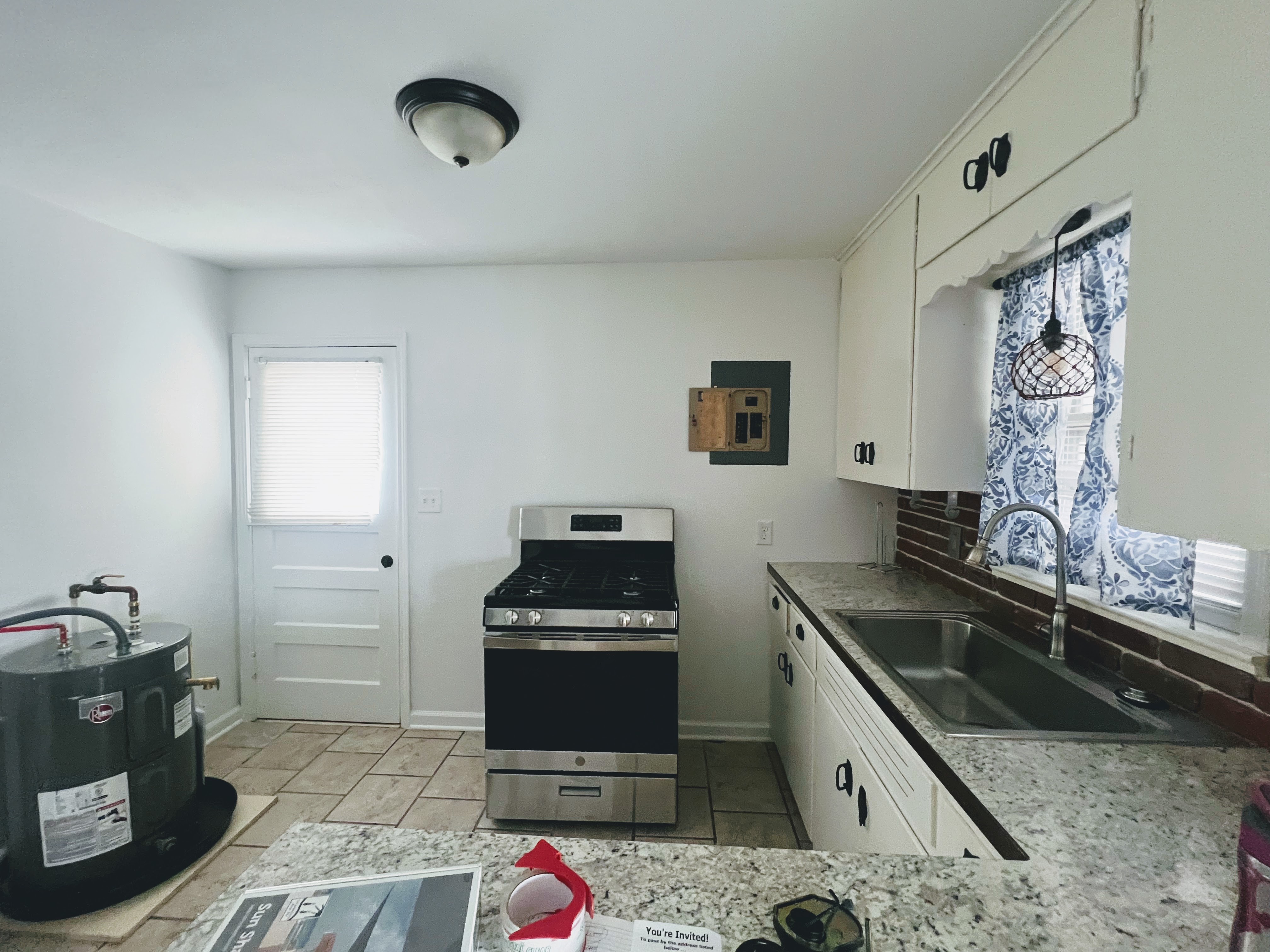 Before: dated kitchen layout